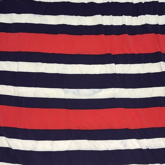 Banana Republic Striped Sleeveless Maxi Dress - Red coral, White, and Blue - Picture 4 of 9